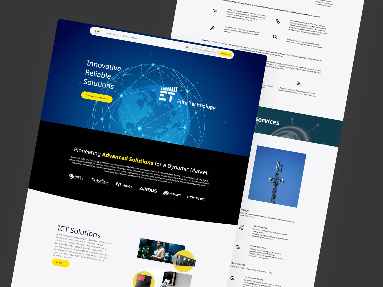 Elite Technology website